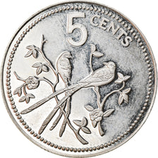 Coin, Belize, 5 Cents, 1976, Franklin Mint, Proof, MS(65-70), Silver, KM:47a