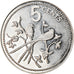 Coin, Belize, 5 Cents, 1976, Franklin Mint, Proof, MS(65-70), Silver, KM:47a