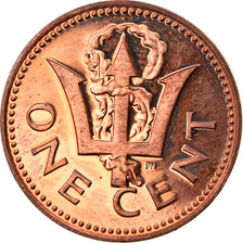Coin, Barbados, Cent, 1976, Franklin Mint, Proof, MS(60-62), Bronze, KM:19