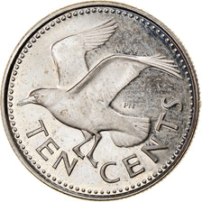 Coin, Barbados, 10 Cents, 1976, Franklin Mint, Proof, MS(60-62), Copper-nickel