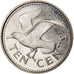 Coin, Barbados, 10 Cents, 1976, Franklin Mint, Proof, MS(60-62), Copper-nickel