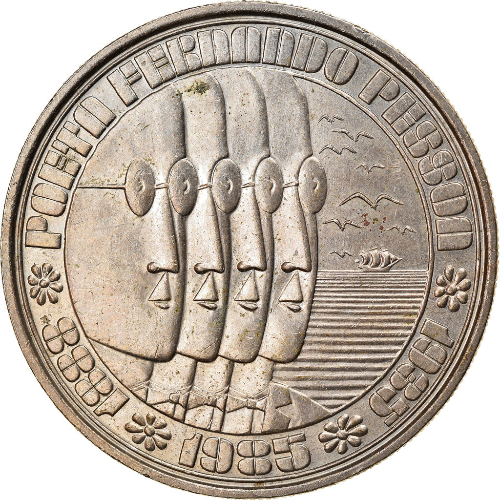 Coin, Portugal, 100 Escudos, 1985, AU(55-58), Copper-nickel, KM:628