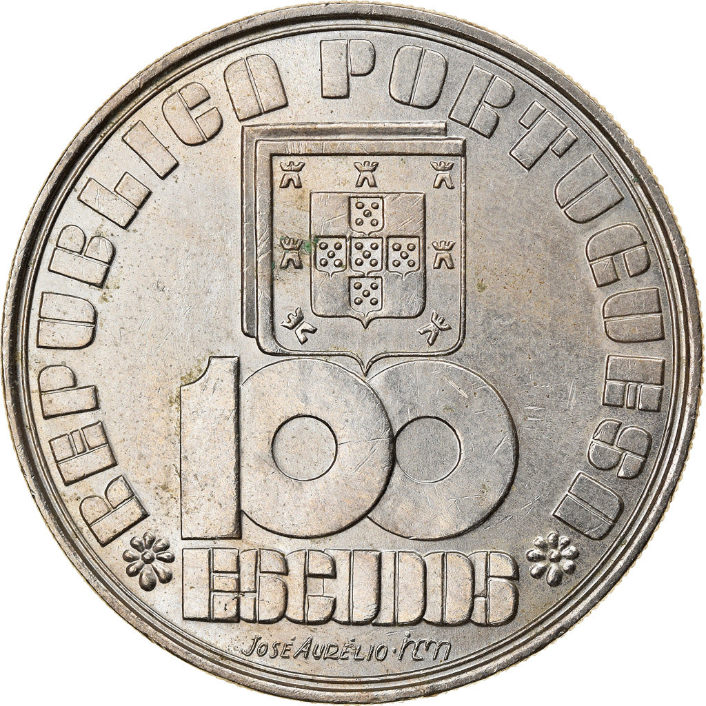 Coin, Portugal, 100 Escudos, 1985, AU(55-58), Copper-nickel, KM:628