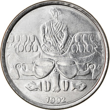 Coin, Brazil, 50 Cruzeiros, 1992, EF(40-45), Stainless Steel, KM:620.2