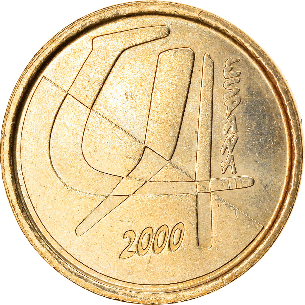 Moneta, Spagna, Juan Carlos I, 5 Pesetas, 2000, Madrid, BB+, Alluminio-bronzo