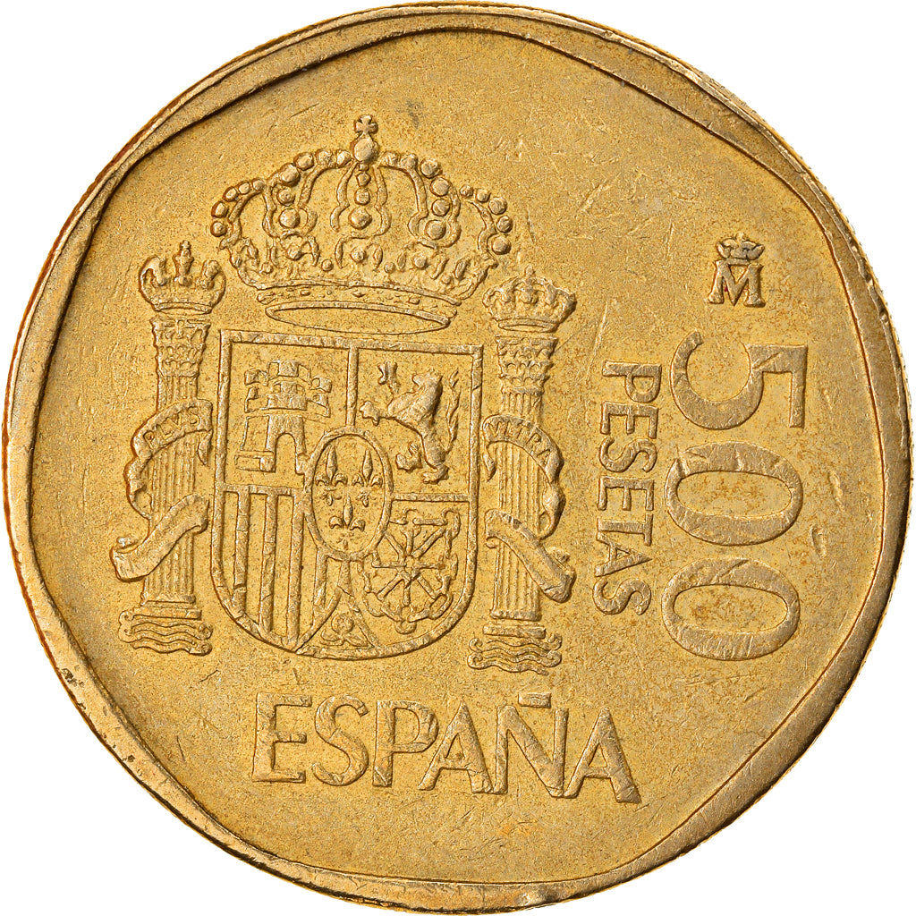 Moneta, Spagna, Juan Carlos I, 500 Pesetas, 1988, Madrid, BB, Alluminio-bronzo