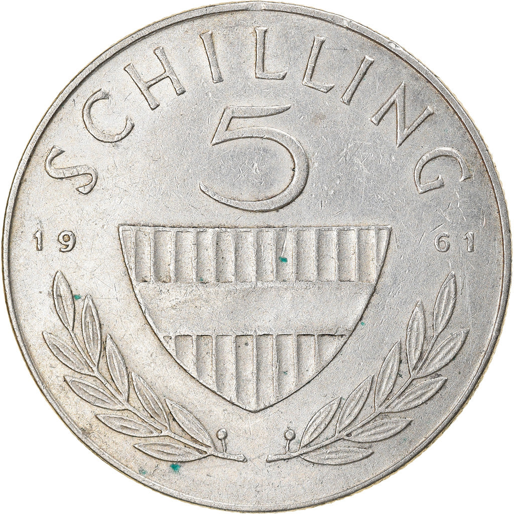 Coin, Austria, 5 Schilling, 1961, AU(55-58), Silver, KM:2889