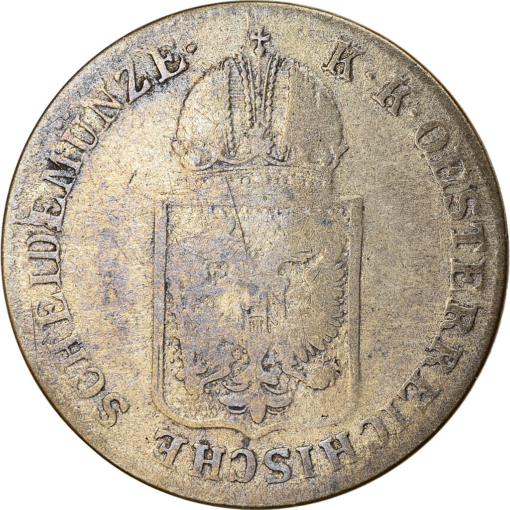 Monnaie, Autriche, Franz Joseph I, 6 Kreuzer, 1848, Vienne, TB+, Argent, KM:2199
