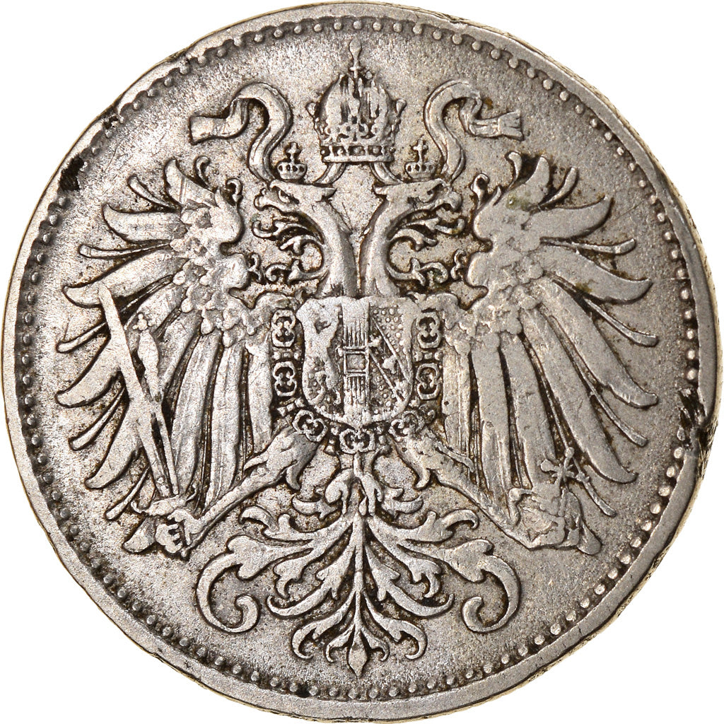 Coin, Austria, Franz Joseph I, 10 Heller, 1894, AU(50-53), Nickel, KM:2802