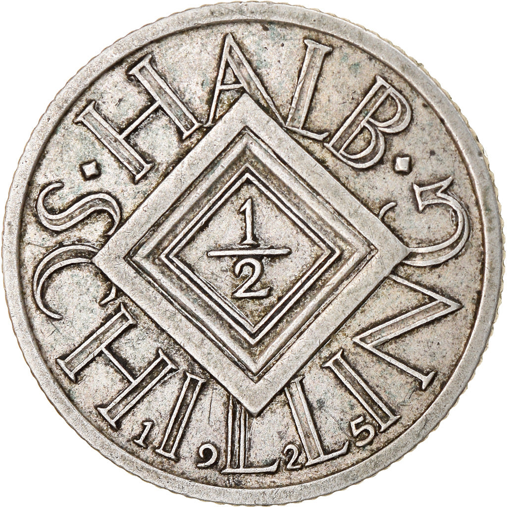 Coin, Austria, 1/2 Schilling, 1925, AU(50-53), Silver, KM:2839
