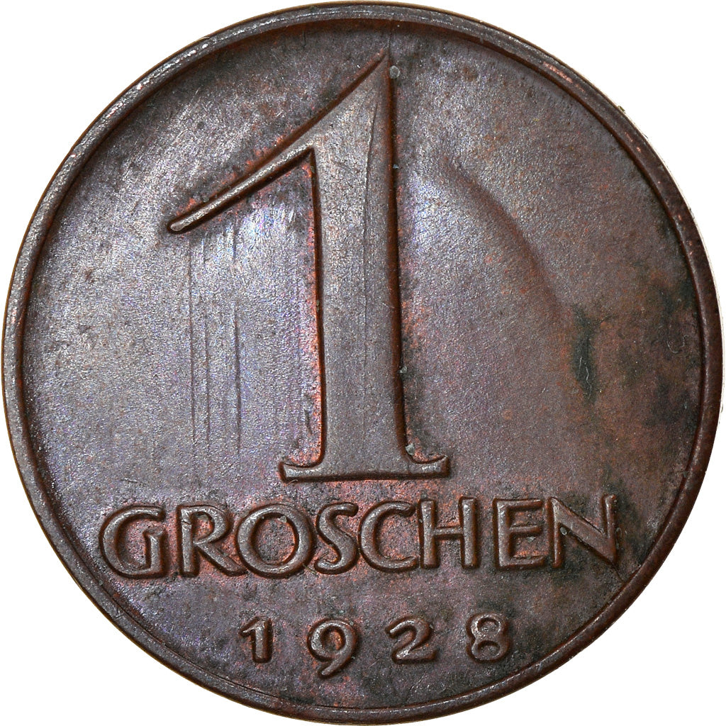 Coin, Austria, Groschen, 1928, EF(40-45), Bronze, KM:2836