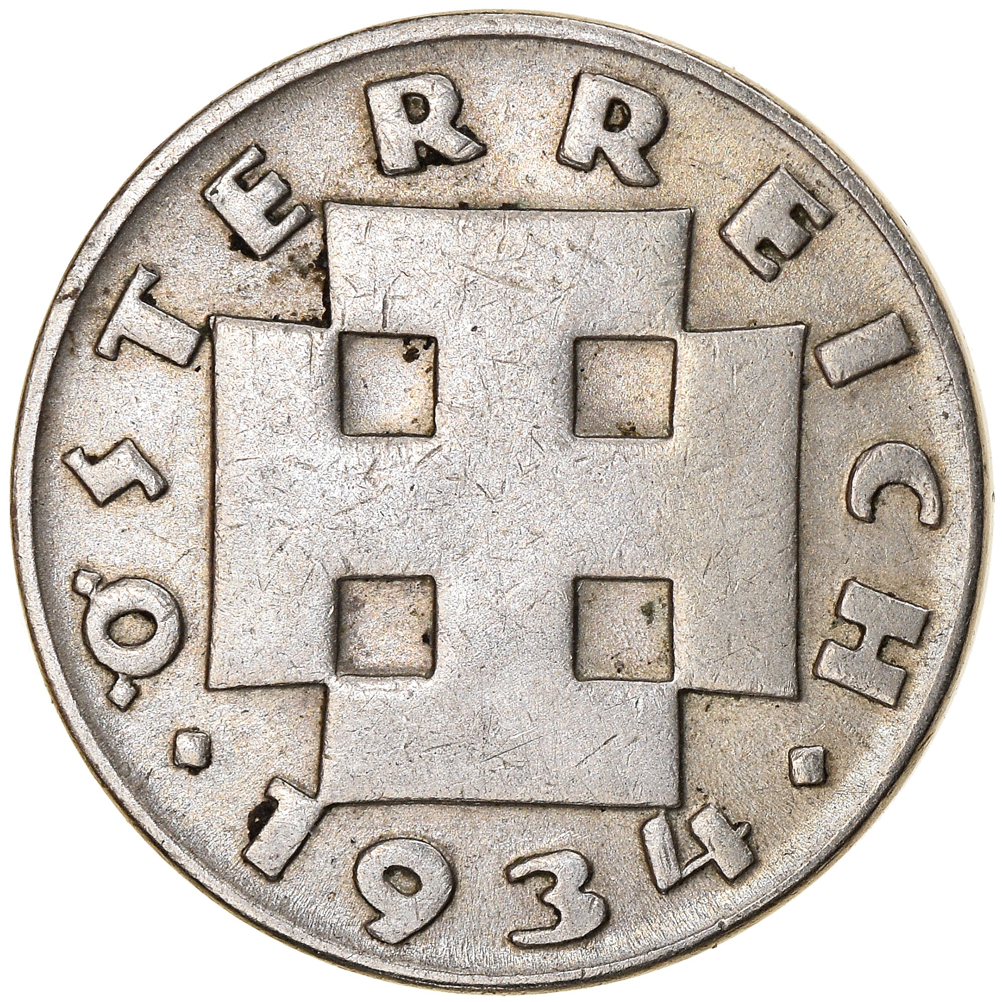 Coin, Austria, 5 Groschen, 1934, EF(40-45), Copper-nickel, KM:2846