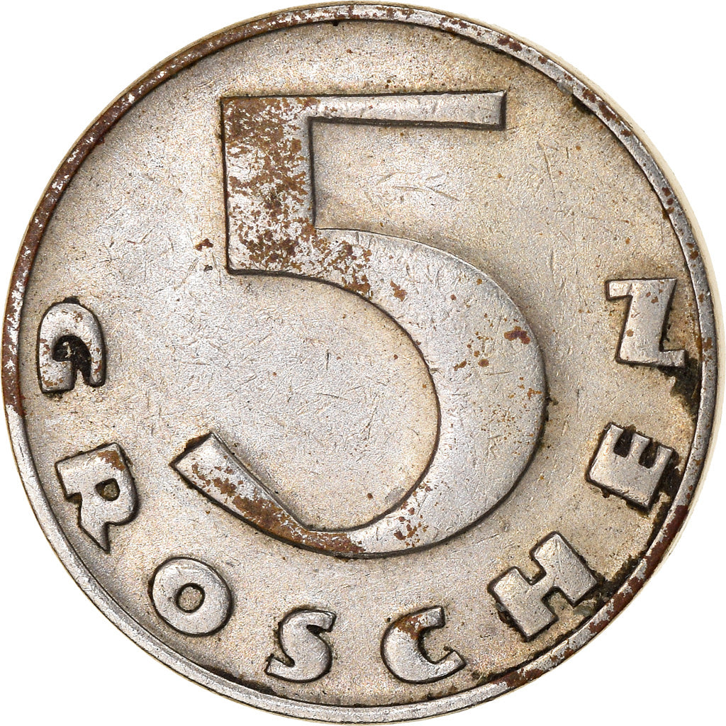 Coin, Austria, 5 Groschen, 1934, EF(40-45), Copper-nickel, KM:2846