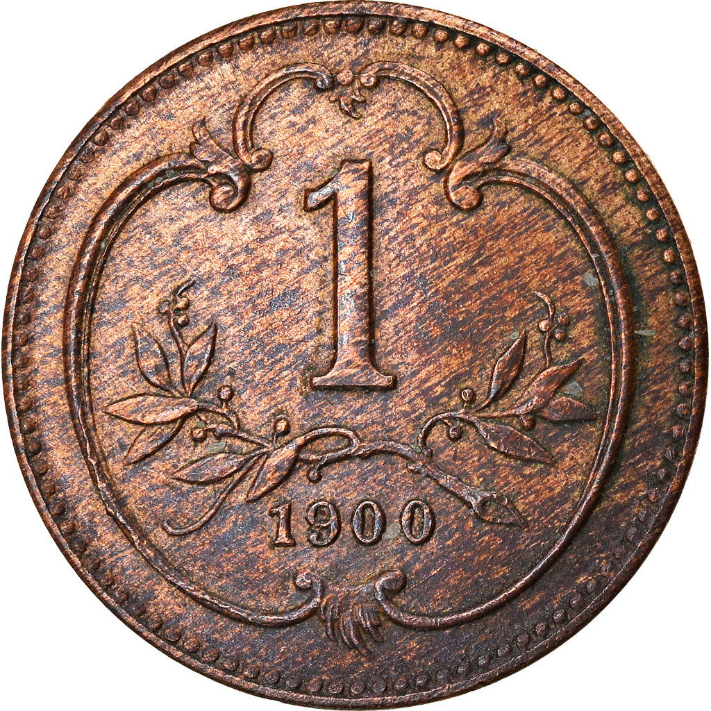 Moneta, Austria, Franz Joseph I, Heller, 1900, BB+, Bronzo, KM:2800