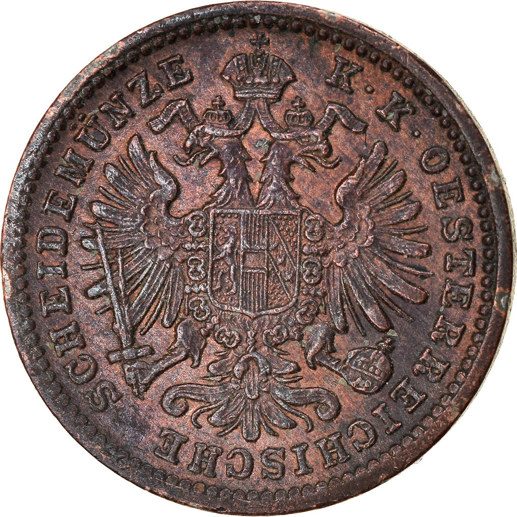 Coin, Austria, Franz Joseph I, Kreuzer, 1885, AU(55-58), Copper, KM:2187