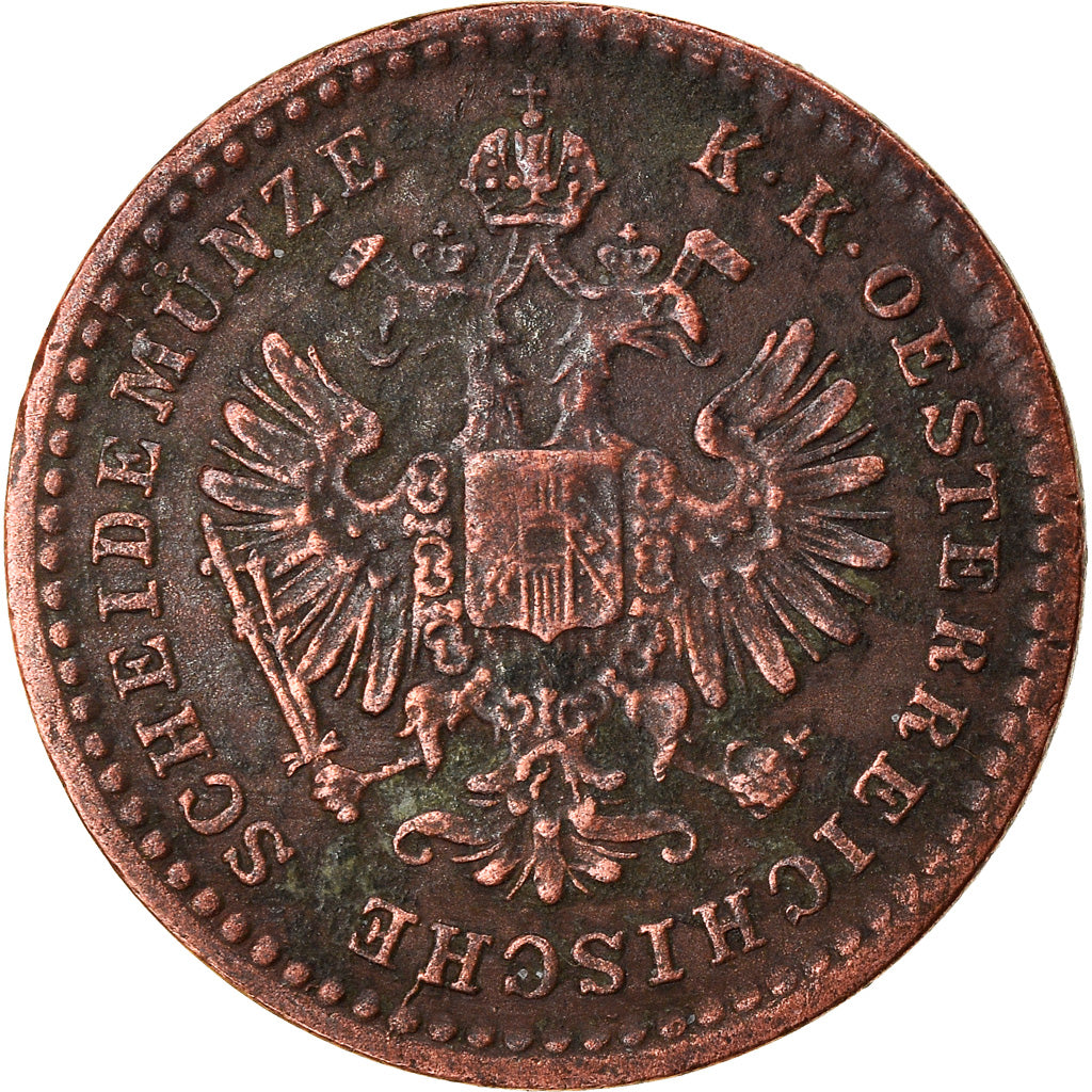 Monnaie, Autriche, Franz Joseph I, 5/10 Kreuzer, 1864, TTB, Cuivre, KM:2182