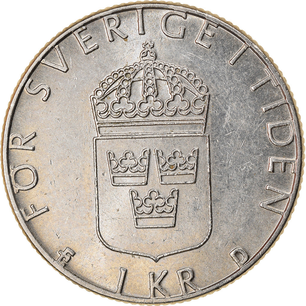 Coin, Sweden, Carl XVI Gustaf, Krona, 1987, EF(40-45), Copper-nickel, KM:852a