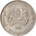 Moeda, Singapura, 20 Cents, 1985, British Royal Mint, AU(50-53), Cobre-níquel