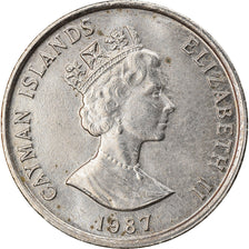 Coin, Cayman Islands, Elizabeth II, 5 Cents, 1987, AU(55-58)