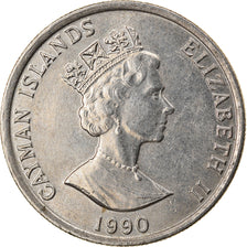 Monnaie, Îles Caïmans, 10 Cents, 1990, TTB+, Copper-nickel, KM:89