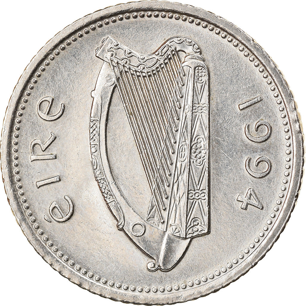 Coin, IRELAND REPUBLIC, 10 Pence, 1994, AU(55-58), Copper-nickel, KM:29