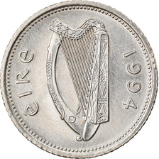 Coin, IRELAND REPUBLIC, 10 Pence, 1994, AU(55-58), Copper-nickel, KM:29