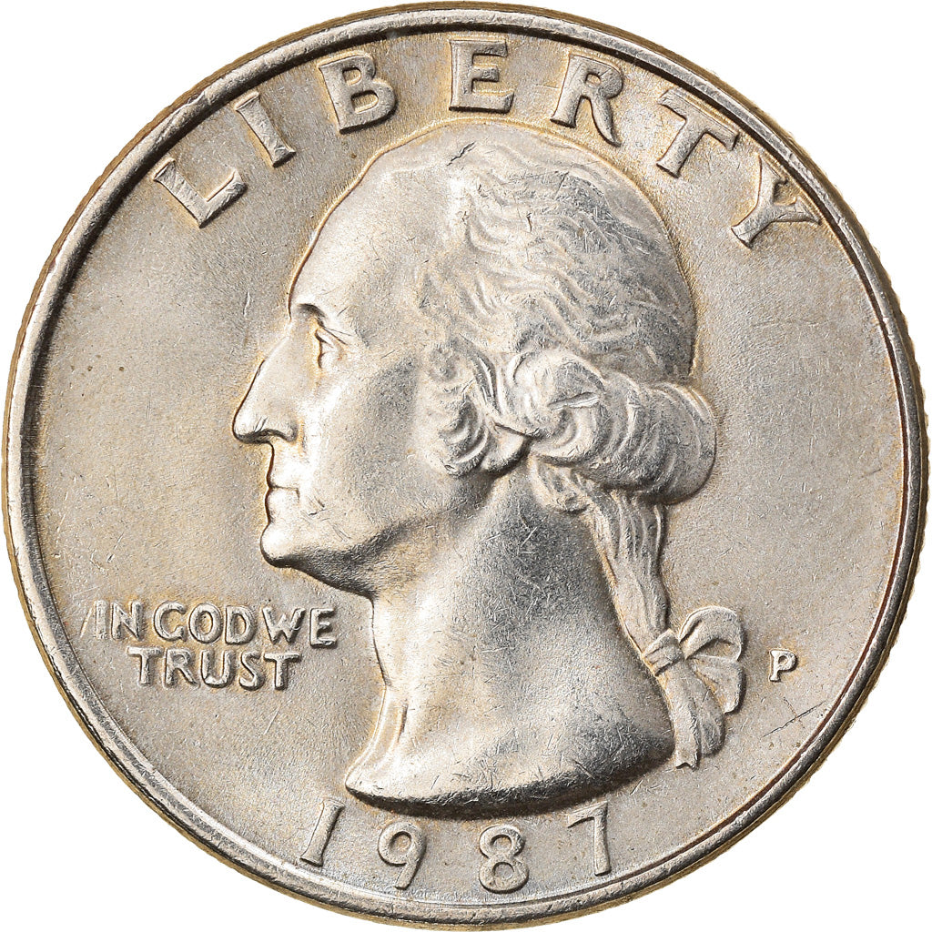 Monnaie, États-Unis, Washington Quarter, 1987, Philadelphie, TTB+