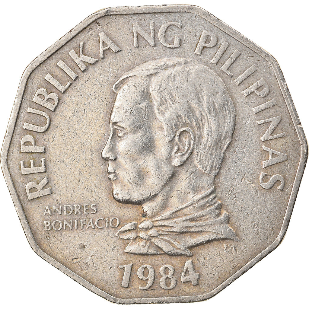 Coin, Philippines, 2 Piso, 1984, AU(50-53), Copper-nickel, KM:244