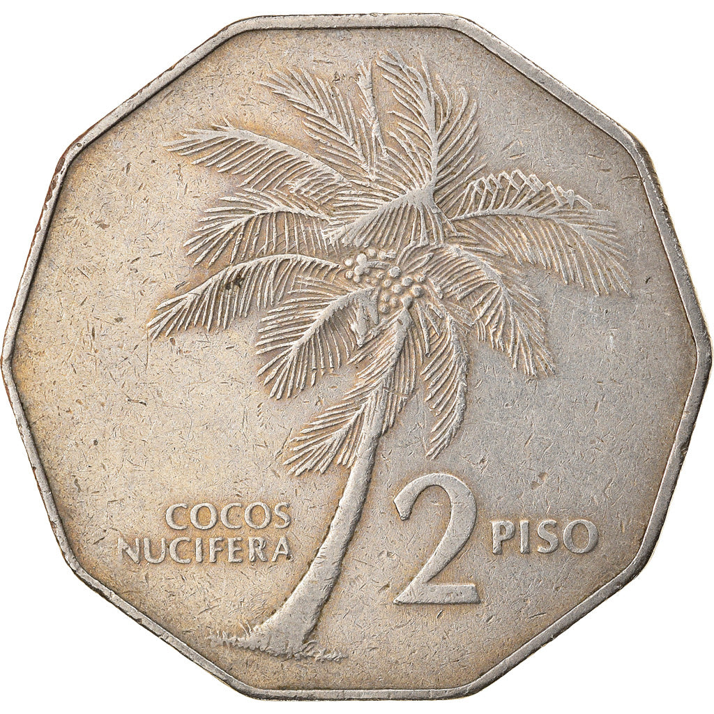 Coin, Philippines, 2 Piso, 1984, AU(50-53), Copper-nickel, KM:244