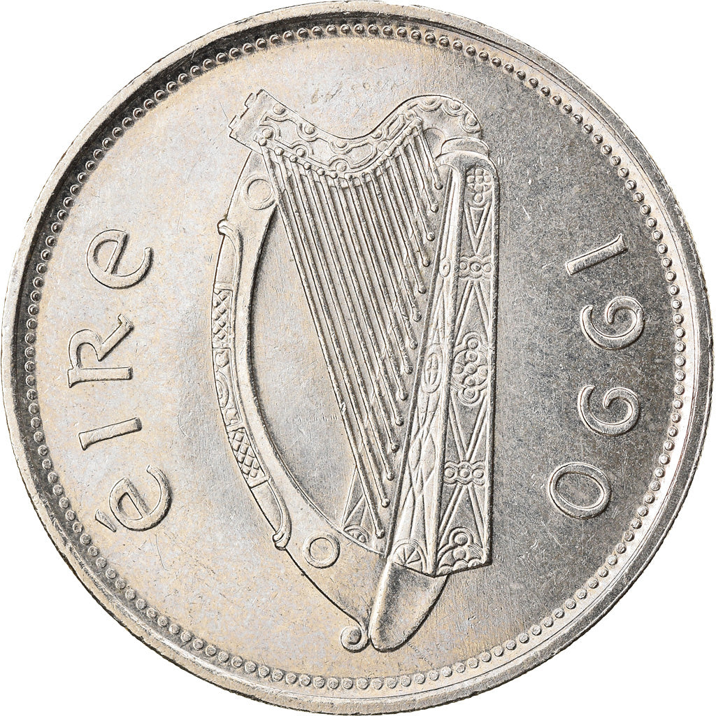 Coin, IRELAND REPUBLIC, Punt, Pound, 1990, AU(55-58), Copper-nickel, KM:27