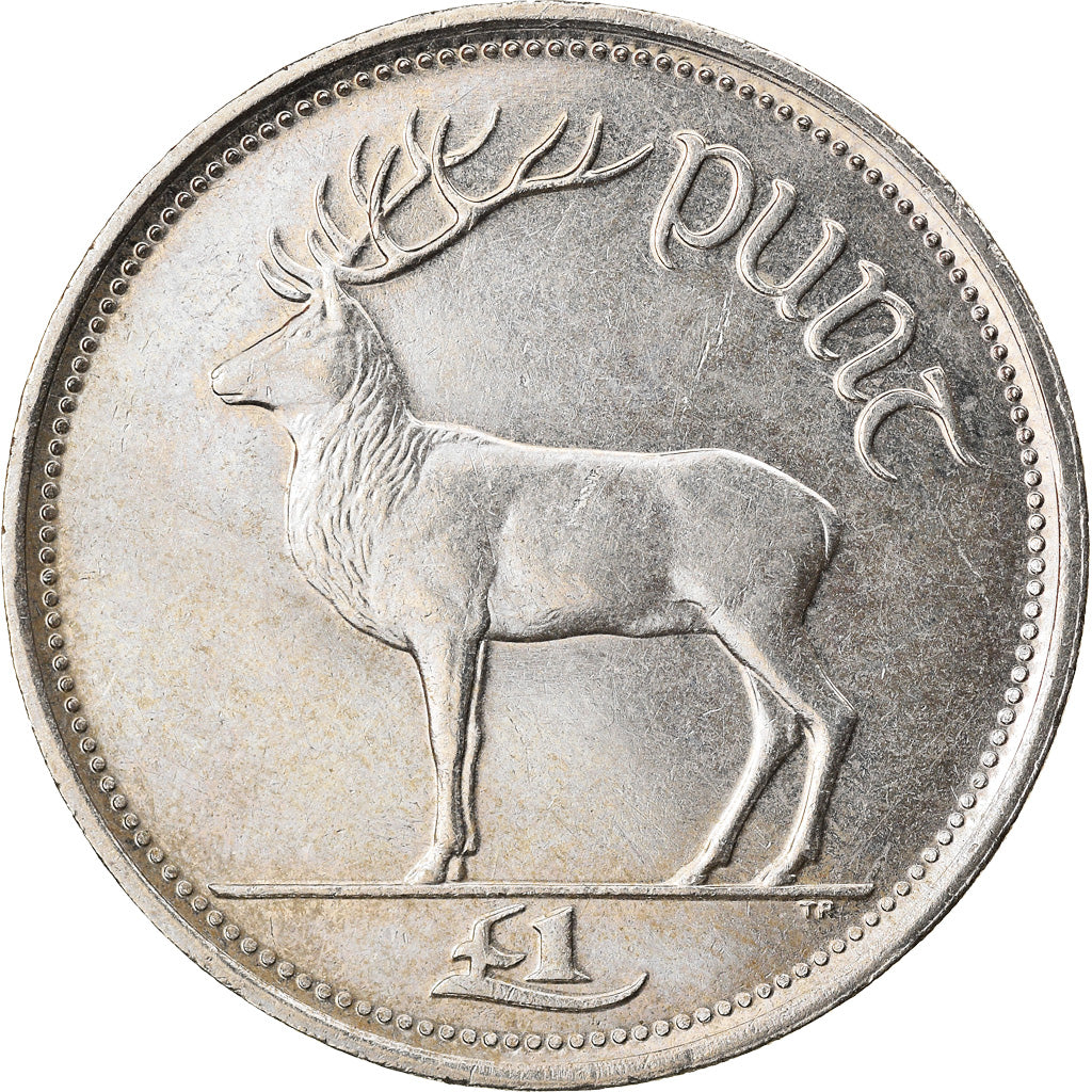 Coin, IRELAND REPUBLIC, Punt, Pound, 1990, AU(55-58), Copper-nickel, KM:27