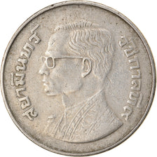 Monnaie, Thaïlande, Rama IX, 5 Baht, 1977/2520, TTB+, Copper-Nickel Clad