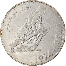 Coin, Algeria, 5 Dinars, 1974, Paris, EF(40-45), Nickel, KM:108