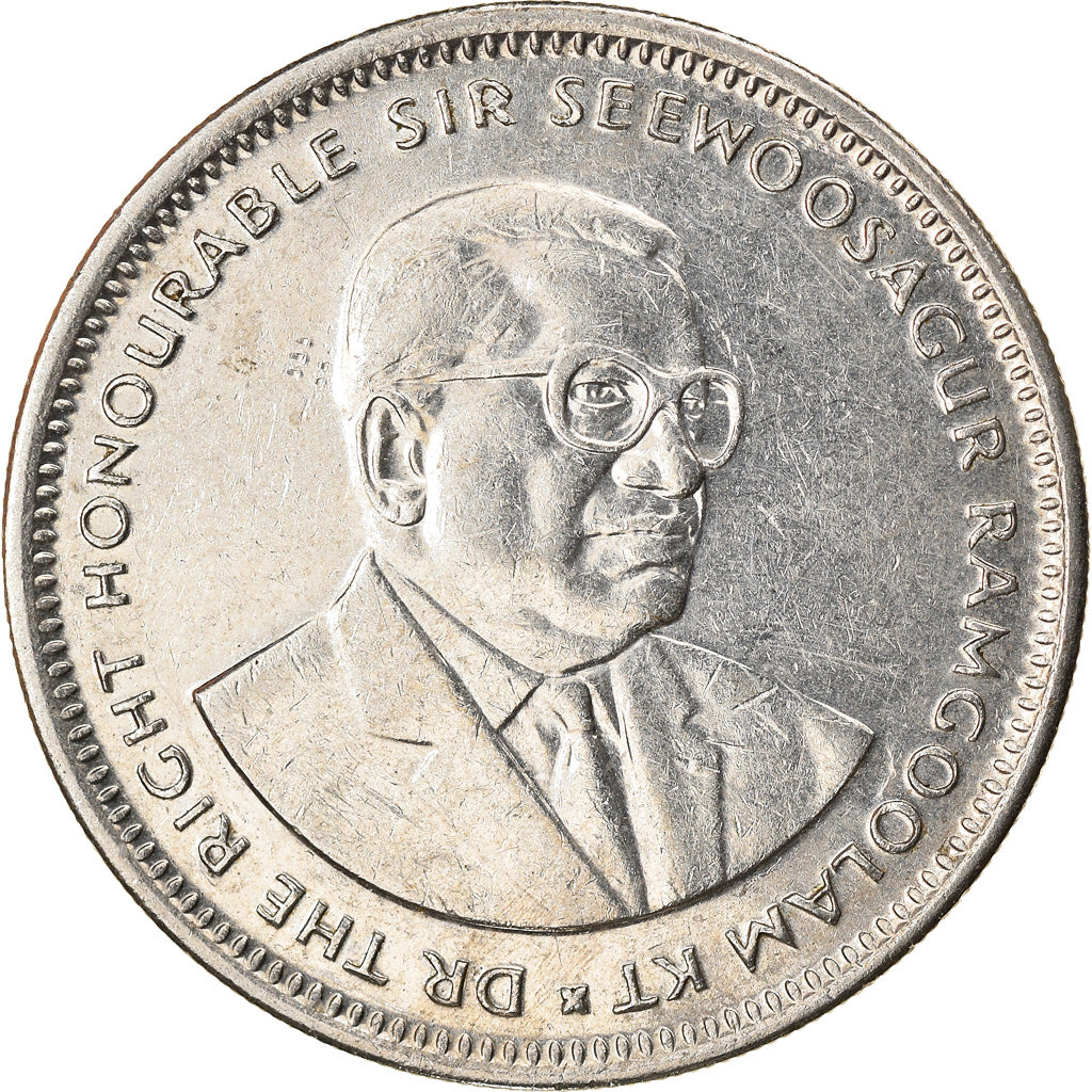 Coin, Mauritius, Rupee, 1997, AU(50-53), Copper-nickel, KM:55