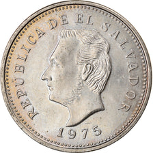 Coin, El Salvador, 5 Centavos, 1975, AU(55-58), Copper-Nickel Clad Steel, KM:149
