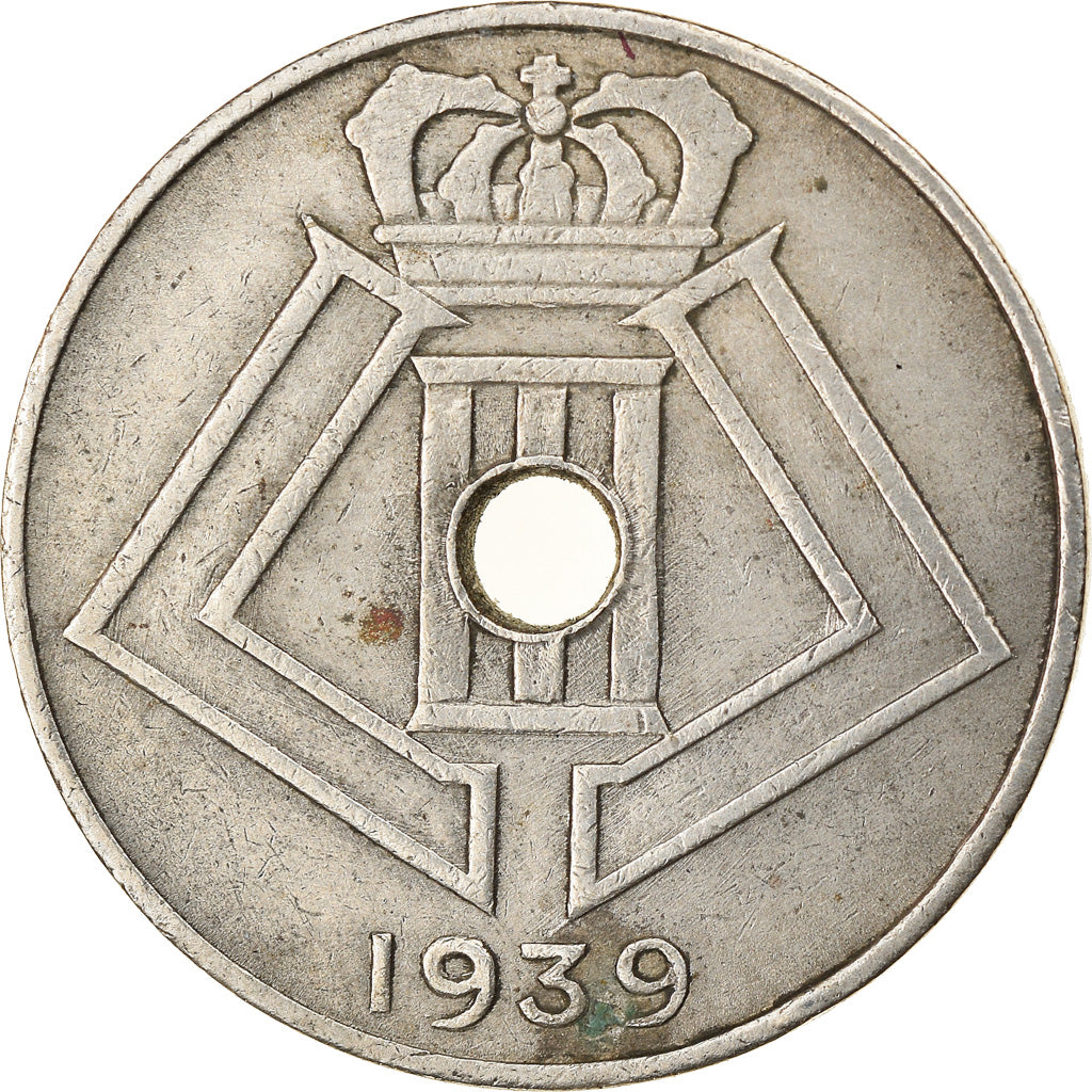 Münze, Belgien, Leopold III, 10 Centimes, 1939, SS, Nickel-brass, KM:113.1