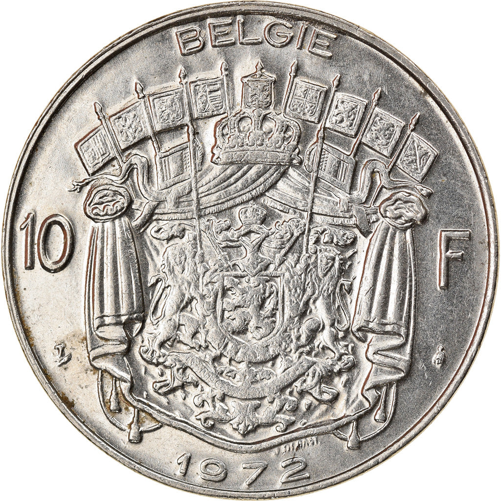 Monnaie, Belgique, Baudouin I, 10 Francs, 10 Frank, 1972, Bruxelles, TTB