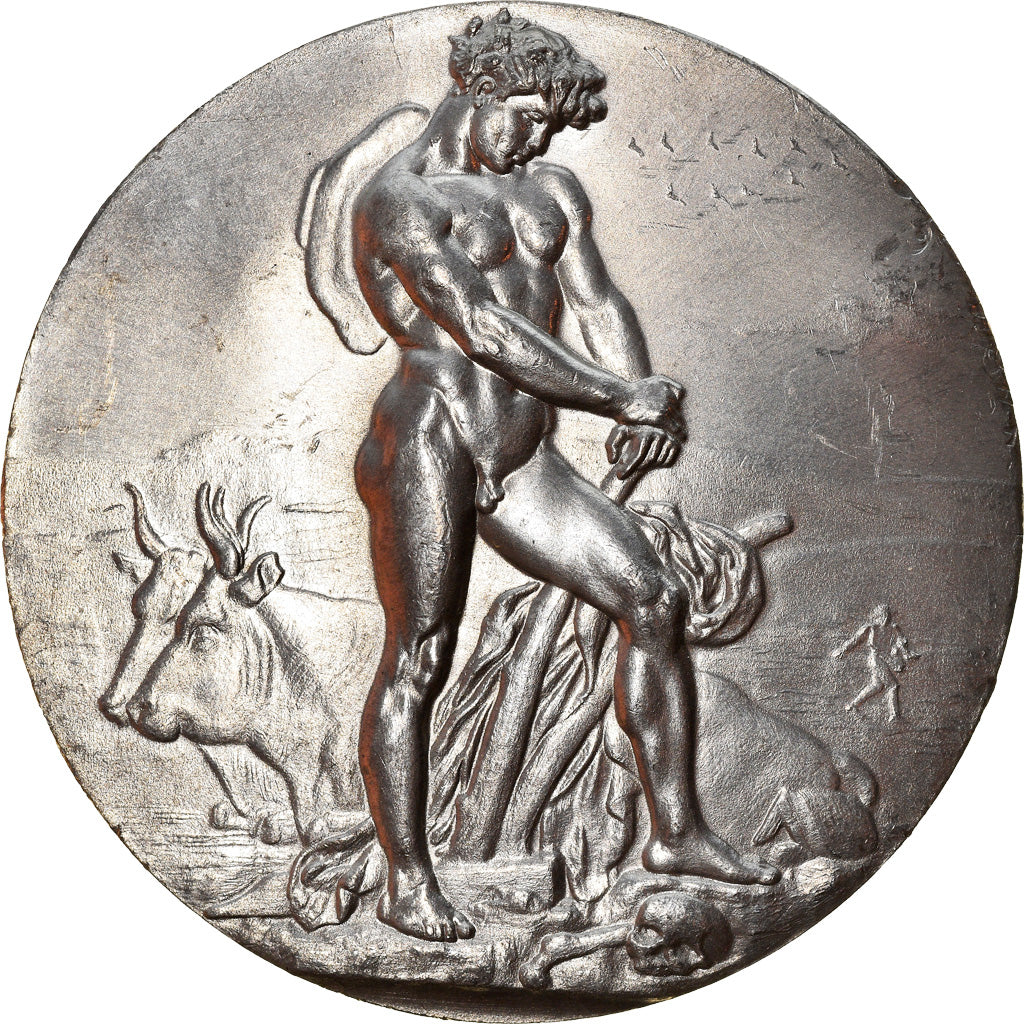 Francia, medaglia, Gravure, Grand Prix de Rome, Le Laboureur, Patey, Arts &