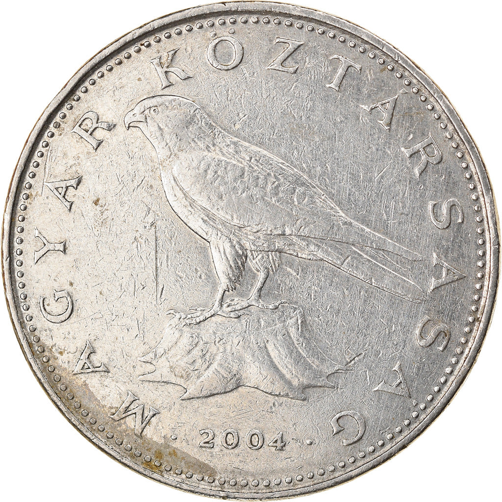 Coin, Hungary, 50 Forint, 2004, Budapest, EF(40-45), Copper-nickel, KM:697