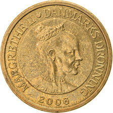 Moneda, Dinamarca, Margrethe II, 10 Kroner, 2006, Copenhagen, MBC, Aluminio -