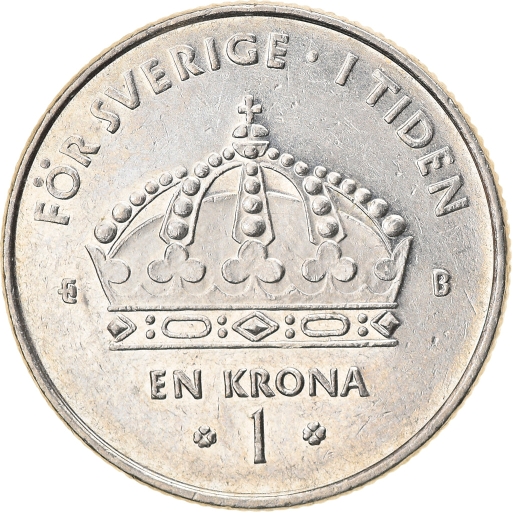 Moeda, Suécia, Carl XVI Gustaf, Krona, 2002, Eskilstuna, AU(50-53)