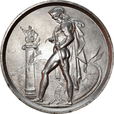 Francia, medaglia, Gravure, Grand Prix de Rome, Soldat Spartiate, Arts &