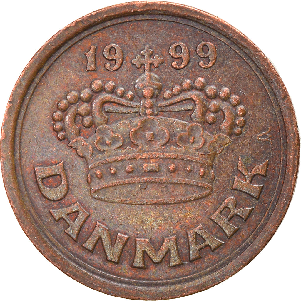 Monnaie, Danemark, Margrethe II, 25 Öre, 1999, SUP, Bronze, KM:868.1