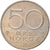 Moneda, Noruega, Olav V, 50 Öre, 1974, Budapest, MBC, Cobre - níquel, KM:418