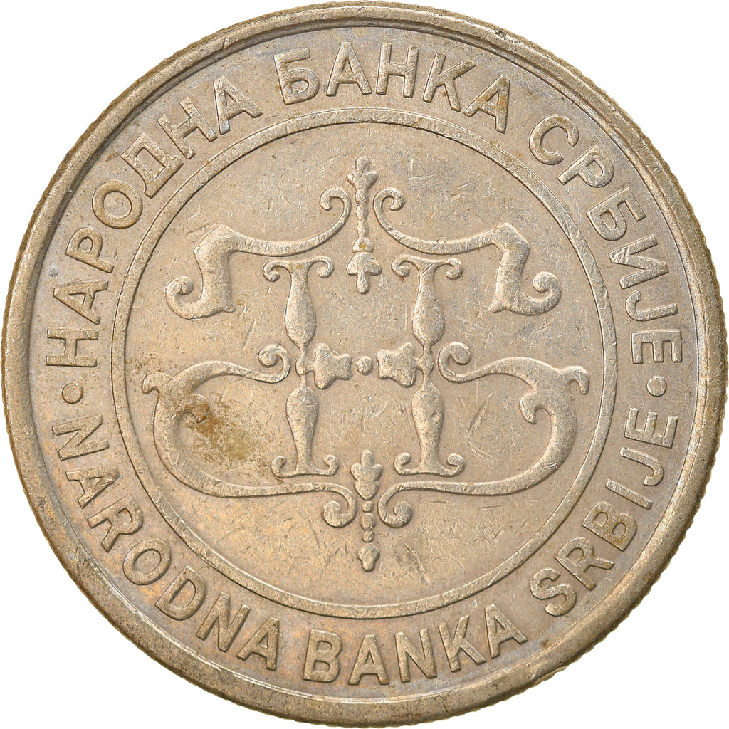 Munten, Servië, 20 Dinara, 2003, ZF, Copper-Nickel-Zinc, KM:38