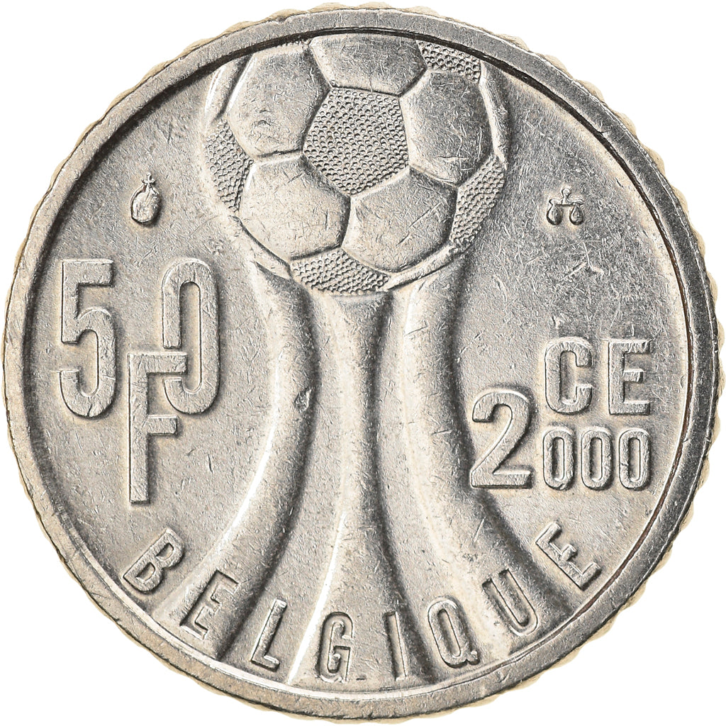 Coin, Belgium, Albert II, 50 Francs, 50 Frank, 2000, Brussels, Belgium