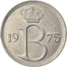 Moeda, Bélgica, Baudouin I, Semeuse, 25 Centimes, 1975, Brussels, AU(50-53)