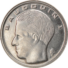 Moneta, Belgio, Baudouin I, Franc, 1989, BB+, Ferro placcato nichel, KM:170