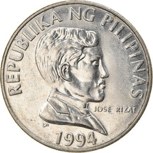 Coin, Philippines, Piso, 1994, AU(50-53), Stainless Steel, KM:243.2