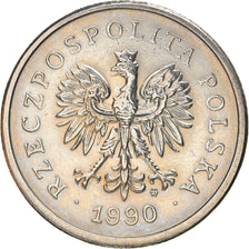 Munten, Polen, Zloty, 1990, Warsaw, PR, Copper-nickel, KM:282